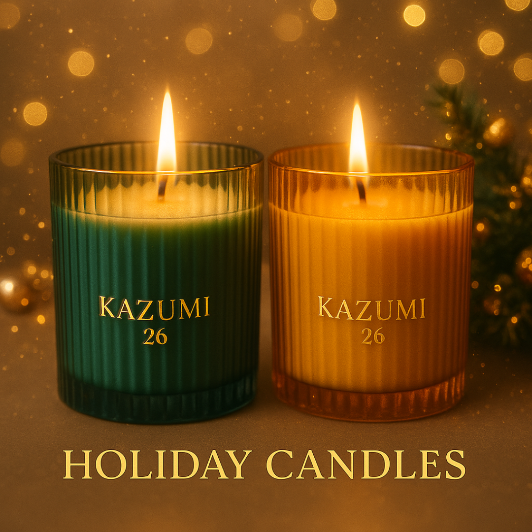 Green Christmas + Spiced Honey Candle Duo