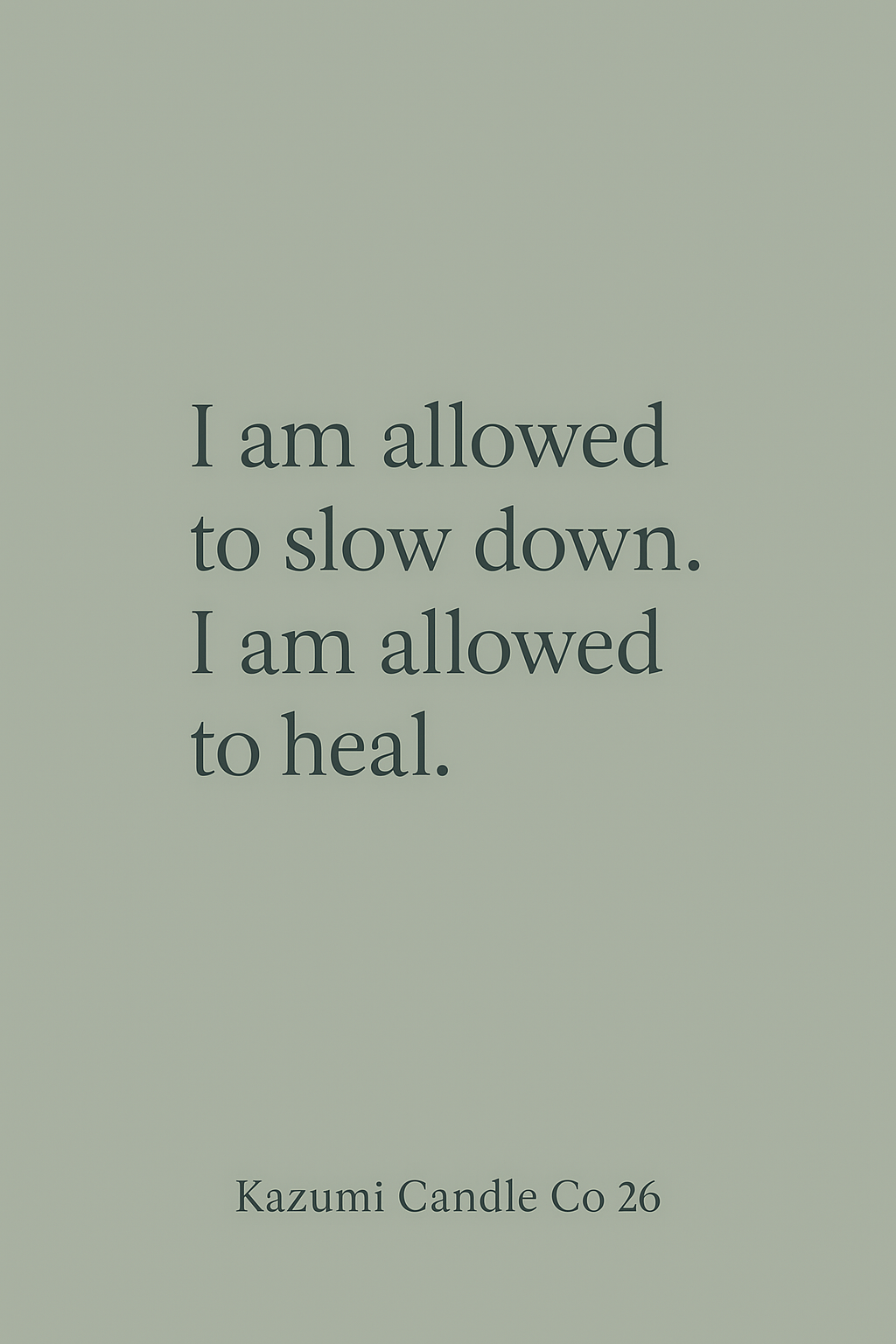 Reflection - Clean Coconut Soy Blend & Affirmation Card Included
