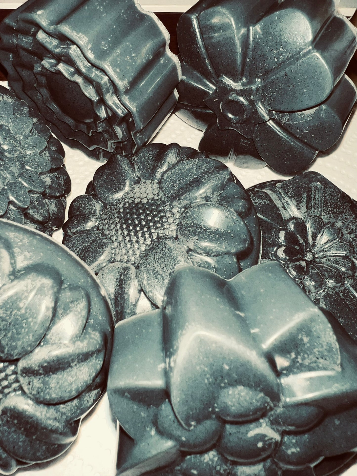 Scented 4oz Black Coco Charcoal Shea Goats' Milk Soap (2 Flower Edition)