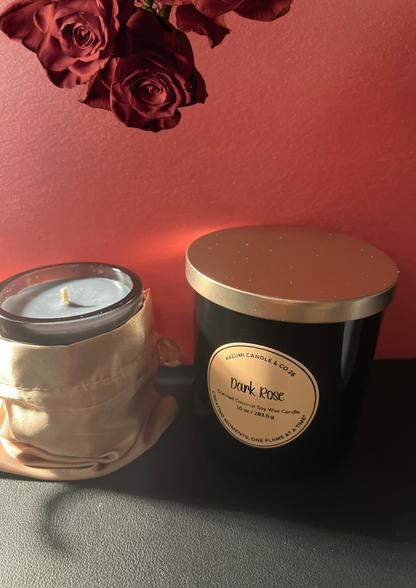 Dark Rose 10oz & 3oz Candle (Coconut Soy Wax)