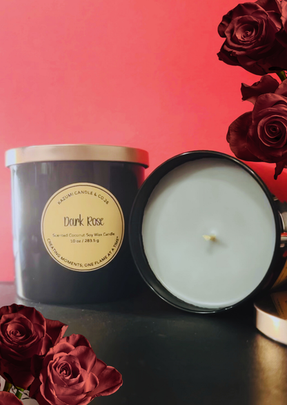 Dark Rose 10oz & 3oz Candle (Coconut Soy Wax)