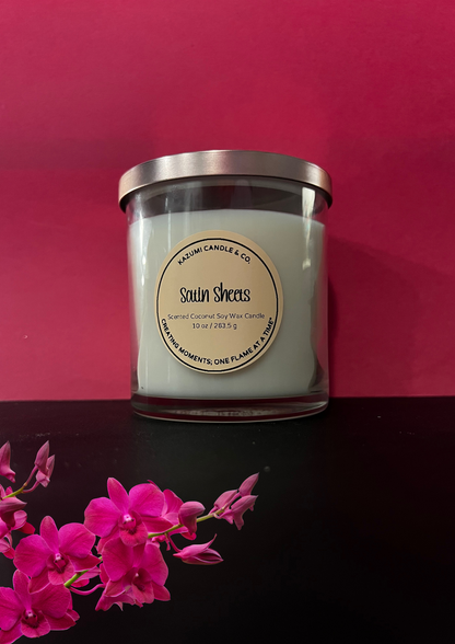 Satin Sheets 10oz & 3oz Candle (Coconut Soy Wax)