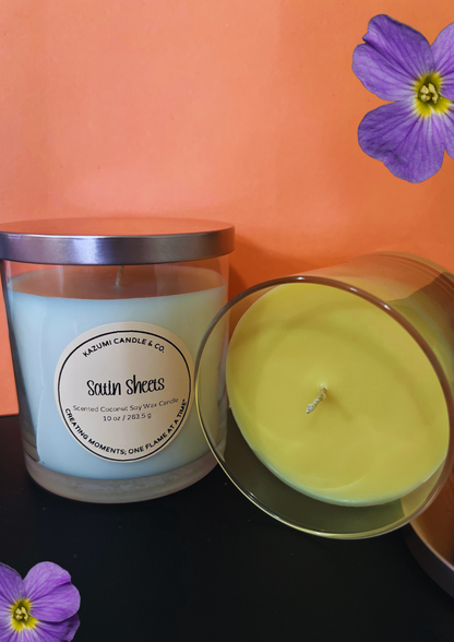 Satin Sheets 10oz & 3oz Candle (Coconut Soy Wax)
