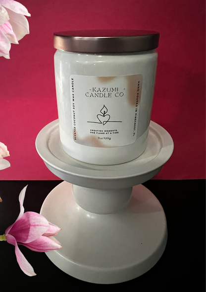 Reflection 7oz Candle (Coconut Soy Wax in a White Ceramic Vessel)
