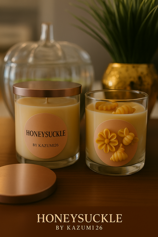 Honeysuckle 10oz & 3oz Candle (Coconut Soy Wax)