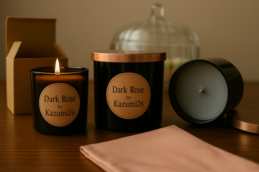 Dark Rose - Clean Coconut-Soy Blend - Clean Burn, Lasts 30+ hrs