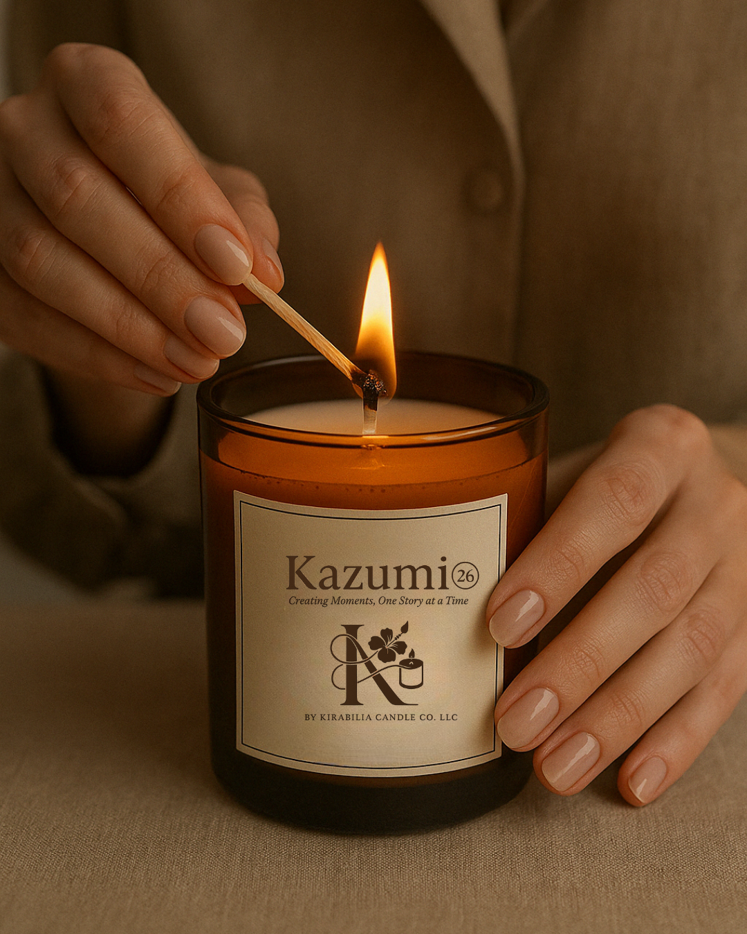 Rita 7oz & 3oz Candle (Coconut Soy Wax) (Personalized)*