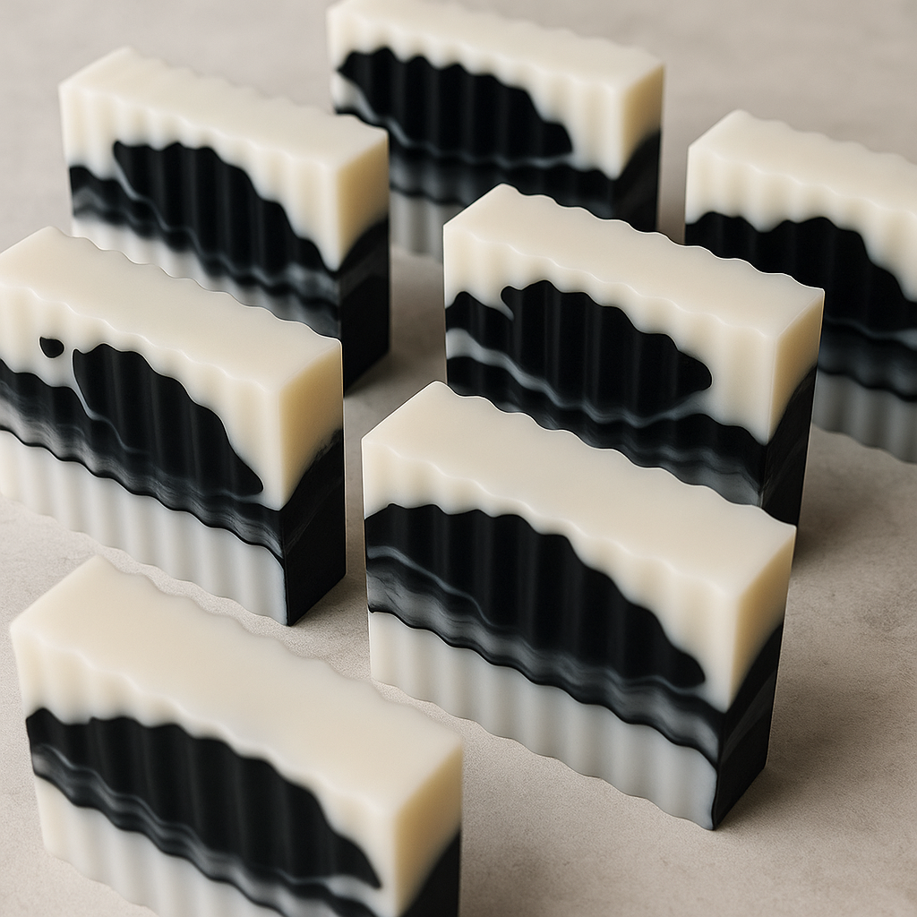 Scented 4oz Black Coco Charcoal Shea Goat's Milk Soap (Collaboration with JF&Co)