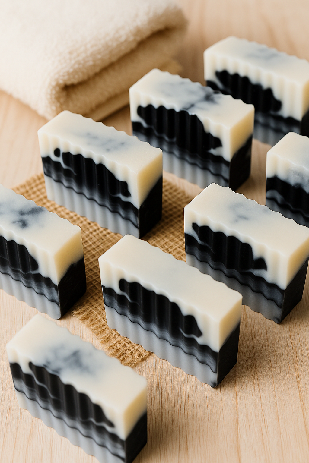 Scented 4oz Black Coco Charcoal Shea Goat's Milk Soap (Collaboration with JF&Co)