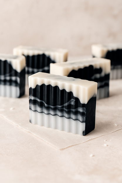 Scented 4oz Black Coco Charcoal Shea Goat's Milk Soap (Collaboration with JF&Co)